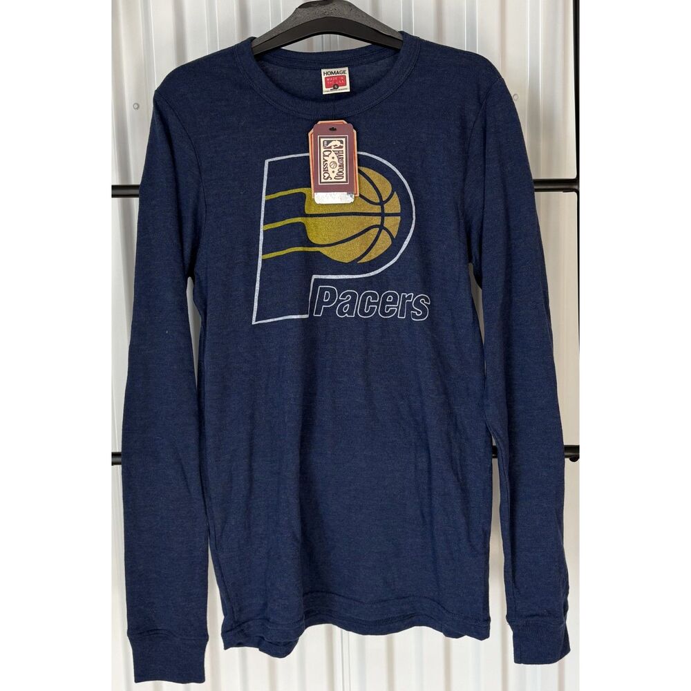 Indiana Pacers Long Sleeve Tee Men's S (NWT)